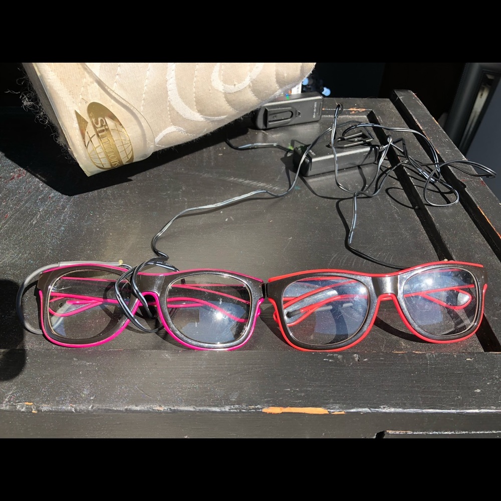 Led rave glasses